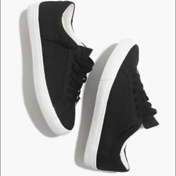 𝅺MADEWELL Sidewalk Low-Top Sneakers in Black Canvas Unisex. Men’s 7.5 Wom… - Picture 9 of 10
